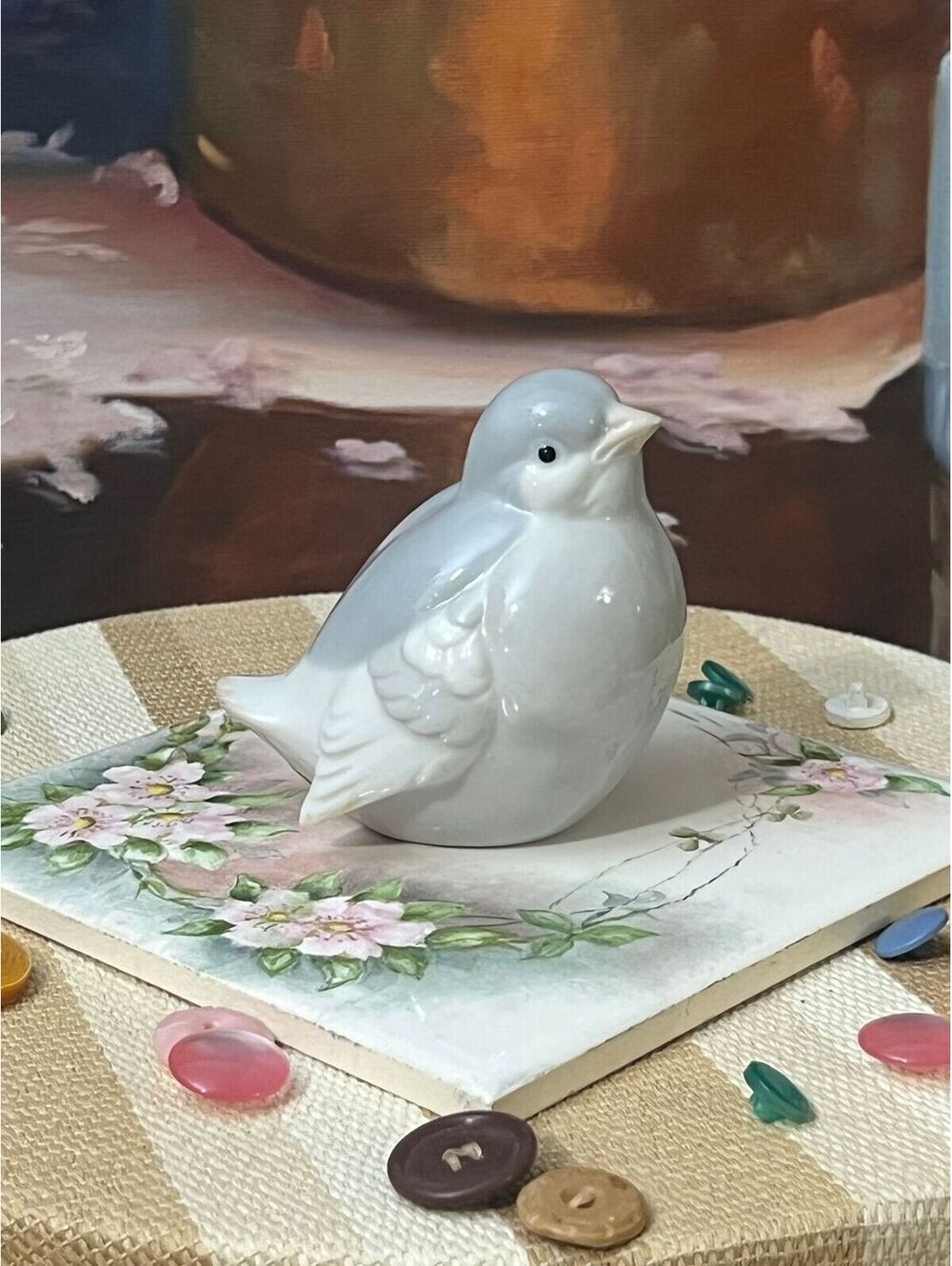 OMC Otagiri Porcelain Tragically Beautiful Sad Bird